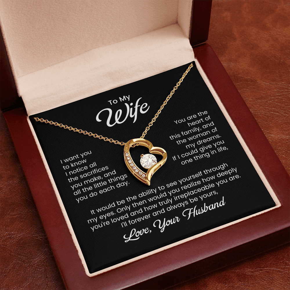 To My Wife - Little Sacrifices - Forever Love Necklace - Halliday Gifts
